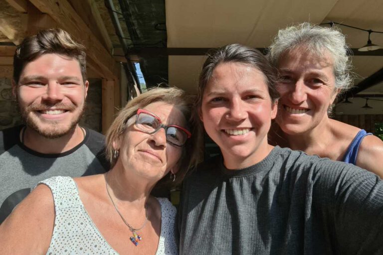 Mirko, Martine, Nina und Edith